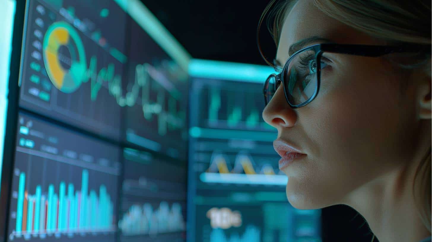 Woman Performing Web Analytics Audit