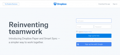 is dropbox free of charge