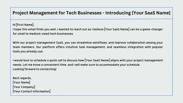 How to write saas cold emails introduction