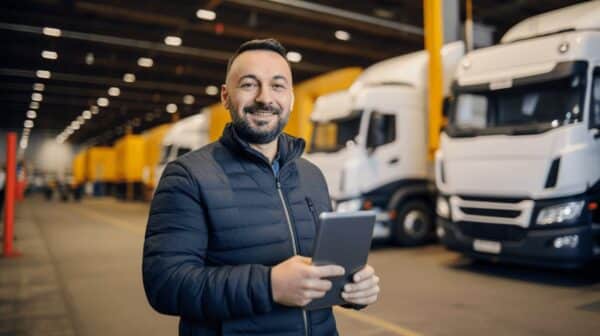 Man Happy to Know How to Get Clients in the Logistics Business