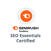 SEMrush Academy SEO Essentials Certified